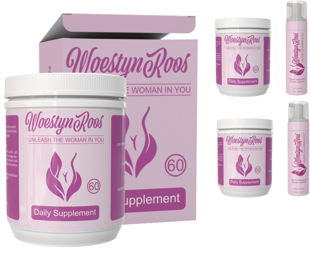Woestyn-Roos Daily 120 Pills (4 Months) + 2 Bottles Stimulation Gel